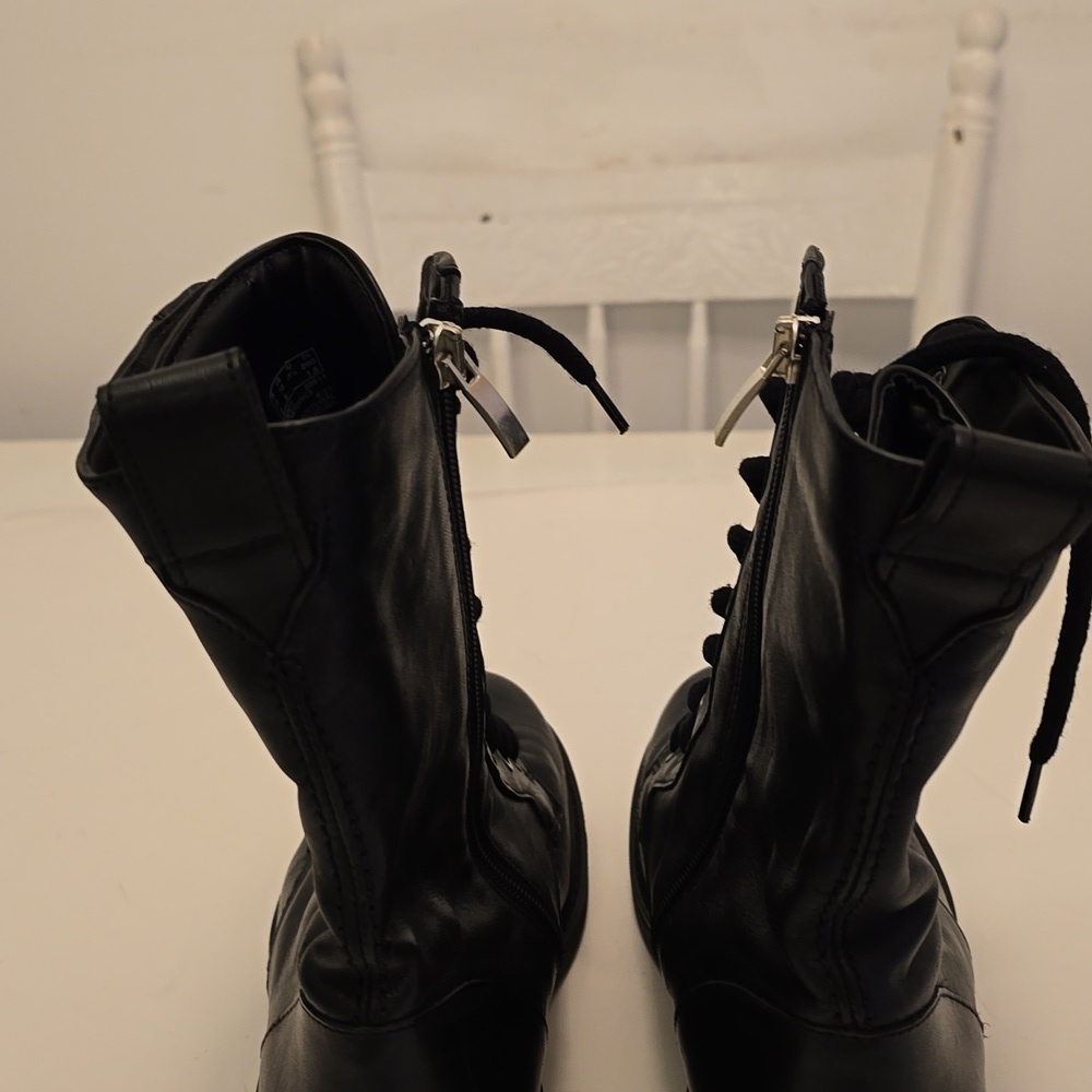Clarks Women's Orinico Style Lace Up Zipper Black Leather Boots Size 10 M - Picture 9 of 17